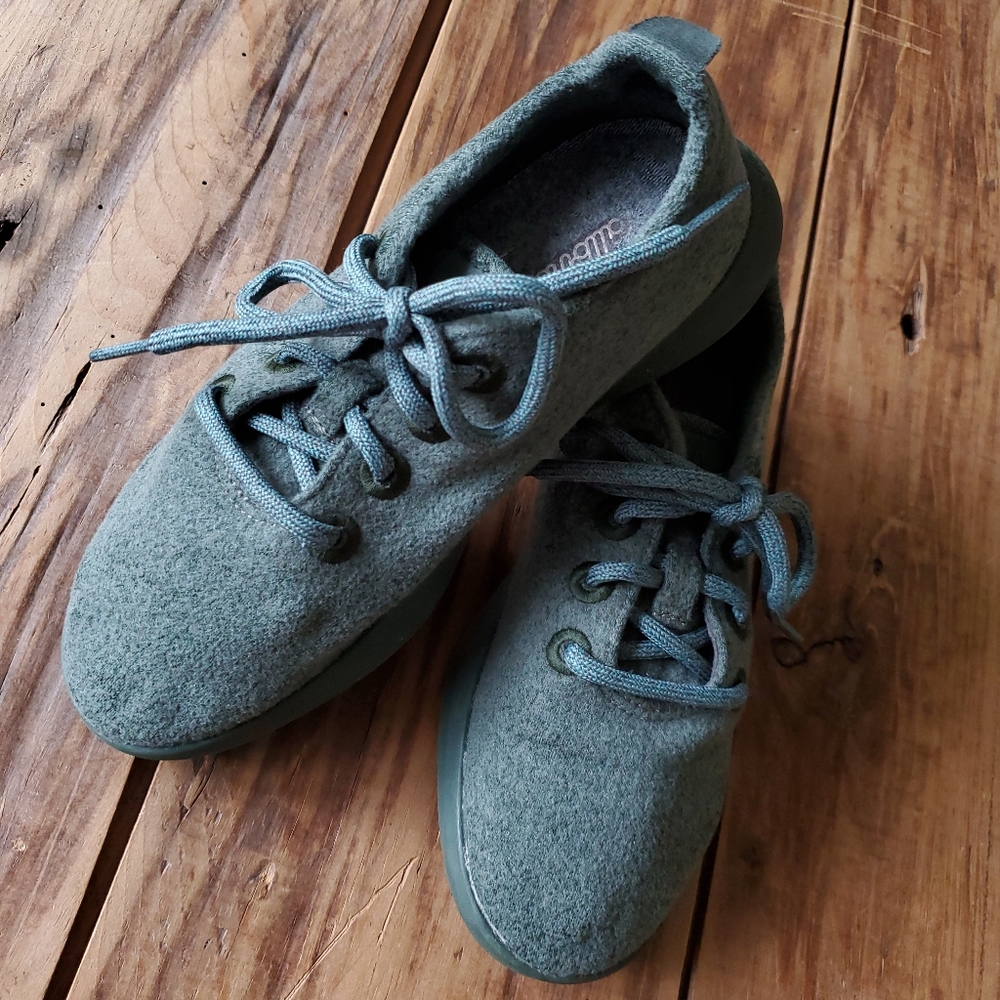 Allbirds Wool Runners Green Tuke Matcha Sneakers Size 6